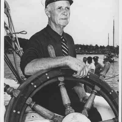 Admiral Macmillan At Wheel