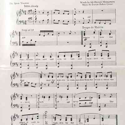 WHC 2016.3 sheet music camden by the sea