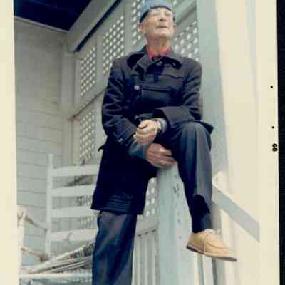 Admiral Macmillan On Porch