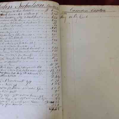 James Curtis' Book, Camden, Me 1812