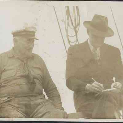 Captain Hall And Writer Richard Hallet