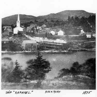 "Raphael" under construction at the Carleton-Norwood yard in Rockport 1875