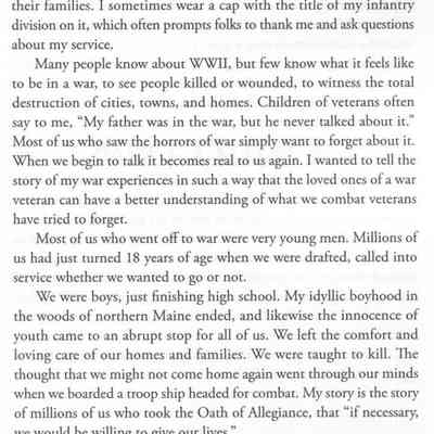 Paul Marshall's memoir of World War II