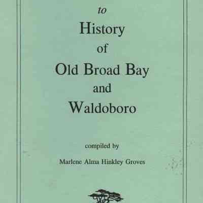Index to History of Old Broad Bay and Waldoboro