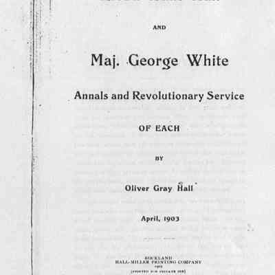 Lieut. Isaac Hall and Maj. George White