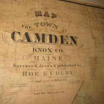 1875 Map of the Town of Camden, Maine
