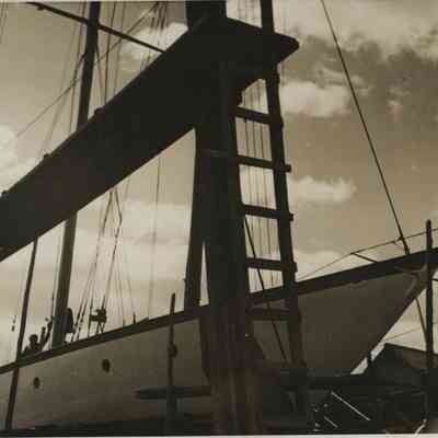 Spring Boatbuilding In Camden 1941