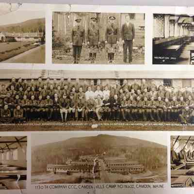 Camden Hills CCC camp circa 1942