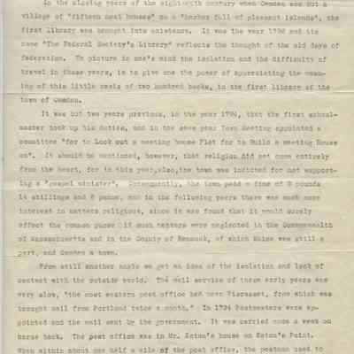 Ladies and Libraries: A Brief Historical Sketch of the Camden Public Library