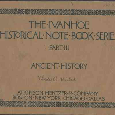 Thordis Heistad's history notebook