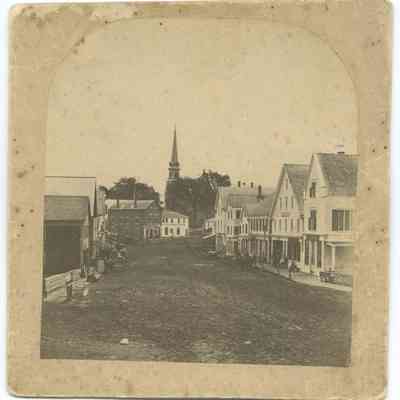 Main Street in Camden circa 1868: Origformat: Print-Photographic