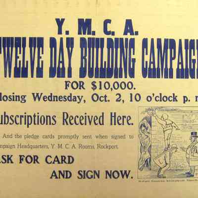 Y.M.C.A. TWELVE DAY BUILDING CAMPAIGN FOR	$10,000 CLOSING WEDNESDAY, OCT 6, 10 O'CLOCK PM.