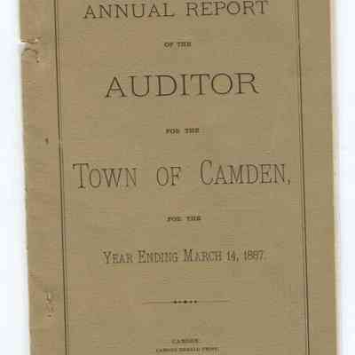 Annual Report of the Auditor for the Town of Camden