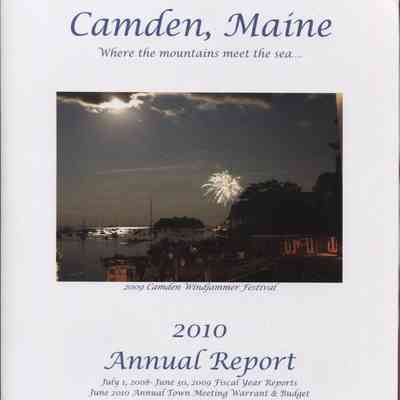 Annual report of the municipal officers town of Camden
