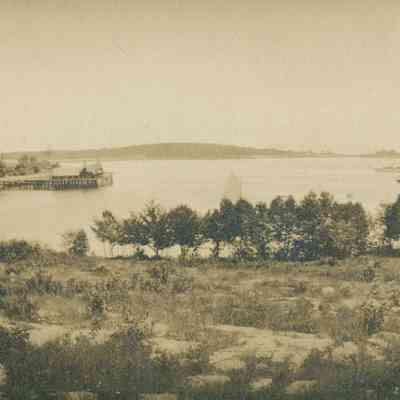 Camden harbor and steamship wharf