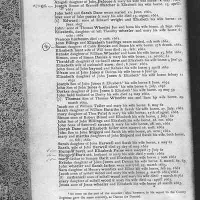 Concord, MA vital records relating to the Barrett Family