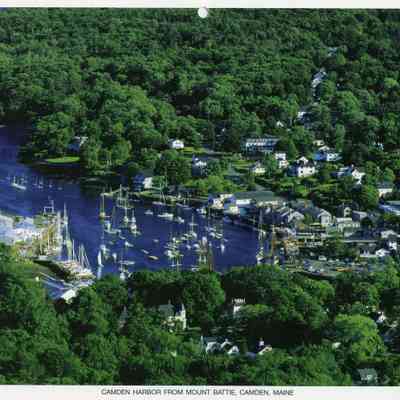 Calendar page from June 2002, Camden Harbor from Mount Battie