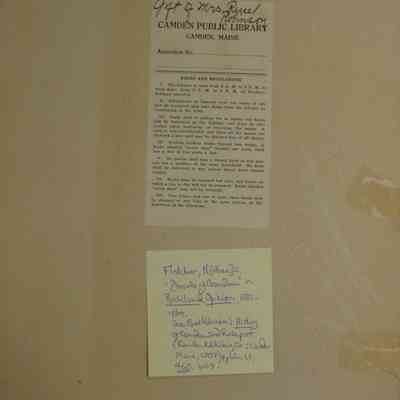 Annals of Camden scrapbook inside cover