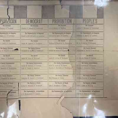 Official Ballot for Camden. September 10, 1894.