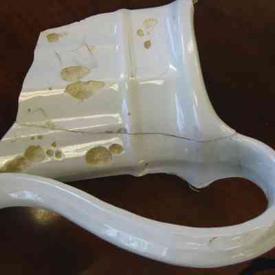 Fragment from water pitcher excavated on Camden library site in 1996: Origformat: Artifact