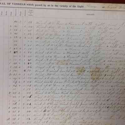 Negro Island light station journal 1860-1863