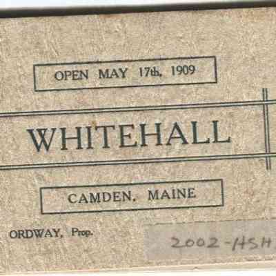 Whitehall Inn promotional booklet