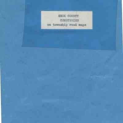 Knox County Cemeteries located on Maine Township Road Maps