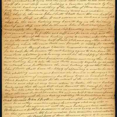 Articles of Agreement - John S. Trott and Nathaniel Cushing