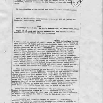 Elm Street School property description