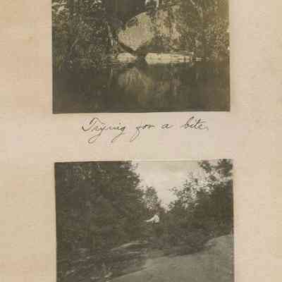 "Trying for a bite."; "Ditto."