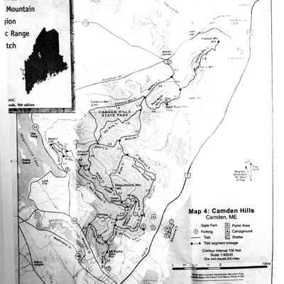 Camden Hills State Park Trails system