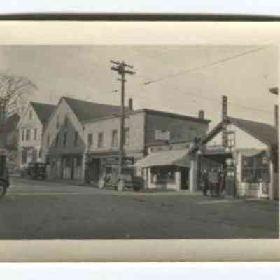 Elwell's Garage and Stratton's Seafood Market on Main Street