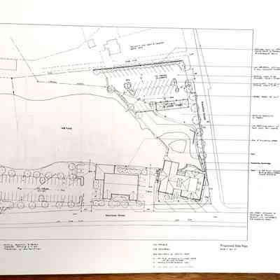 Photocopies of blueprints