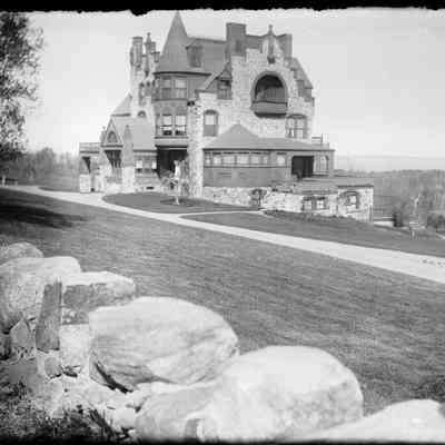"Norumbega" - estate of Joseph Stearns in Camden, Maine: Origformat: Negative