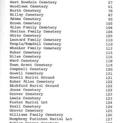 Cemetery Inscriptions and Revolutionary, War of 1812, and Civil War Veterans of Bowdoin, Maine