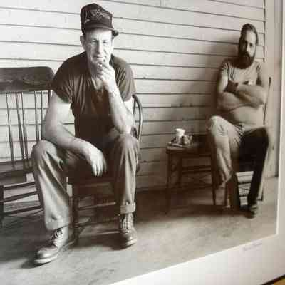 Charles Eaton and Leroy Dodge, Jr. at the Knox Mill, Camden