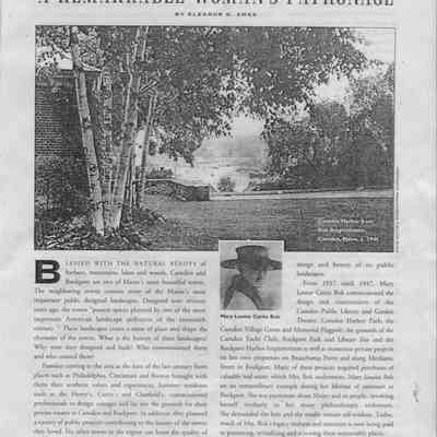 A Remarkable Woman's Patronage