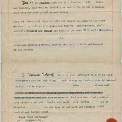 Josephen and Thaddeus Simonton to William H. Thorndike