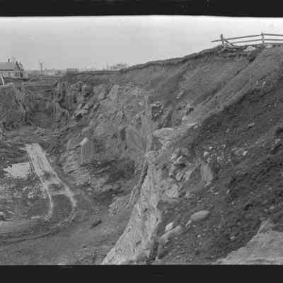 Lime quarry in Rockport, Maine circa 1887