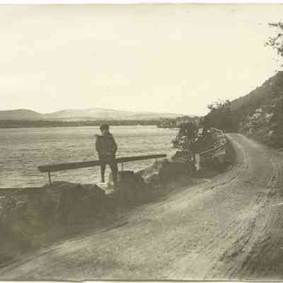 Turnpike road past Megunticook Lake