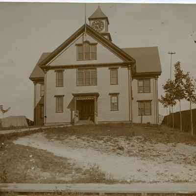 Rockport High School on Summer Street in Rockport