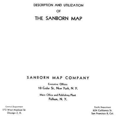 Sanborn Insurance Map 1923-1963