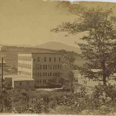 Unidentified mill in Camden, likely the Mt Battie mill circa 1895