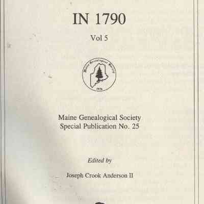 Maine Families in 1790 Volume 5