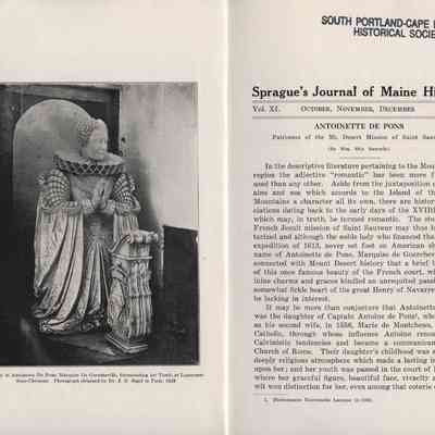 Sprague's Journal of Maine History