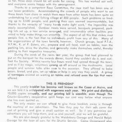 Friendship Sloop Days for 1968