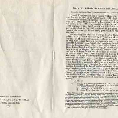 Witherspoon genealogy