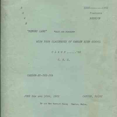 Down Memory Lane With Your Classmates of Camden High School Class '22