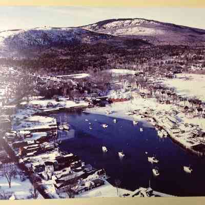 Undated image of Camden harbor