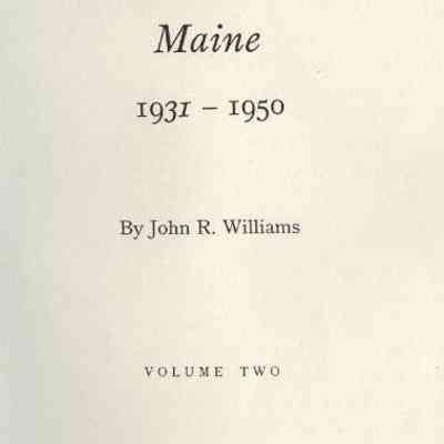 History of Camden Maine 1931-1950